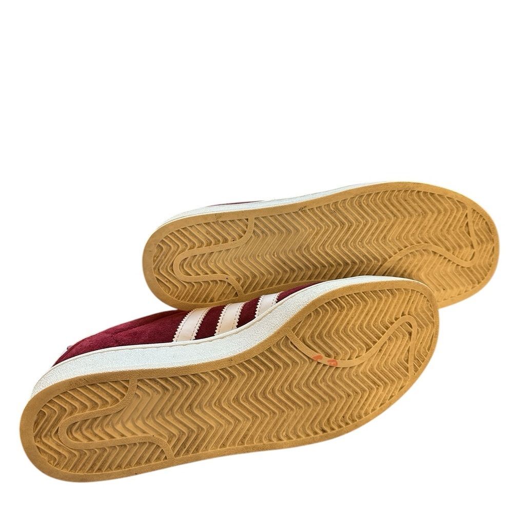 Adidas Campus Collegiate Sneakers Burgundy Red Size 9 - Picture 7 of 7